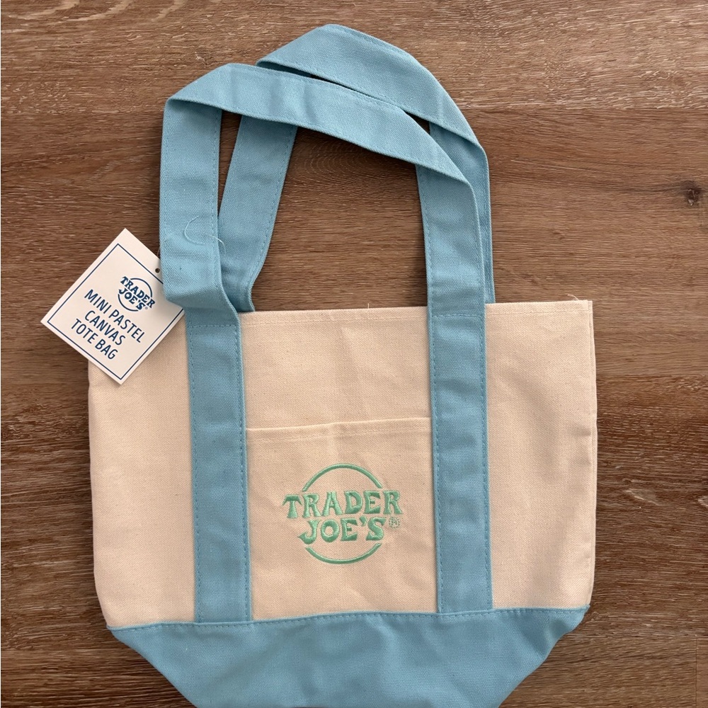 Mini Trader Joe’s Blue Tote Bag